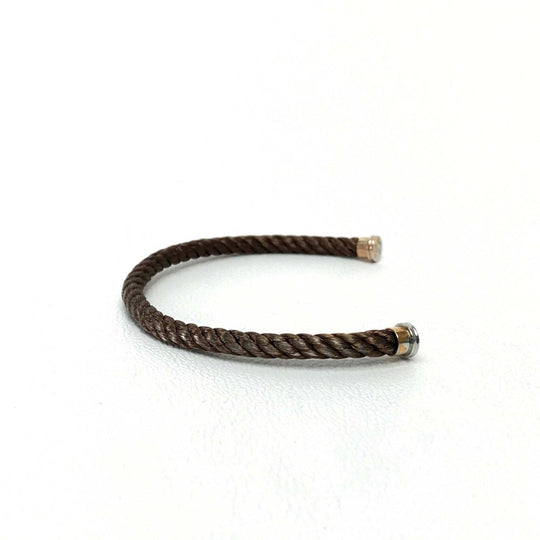 FRED bracelet Stainless Steel Brown Bracelet Cord Force 10 accessories unisex(Unisex) 15 Used Authentic
