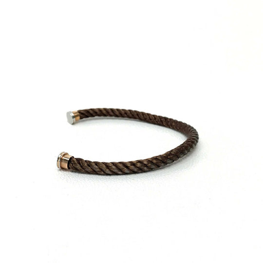 FRED bracelet Stainless Steel Brown Bracelet Cord Force 10 accessories unisex(Unisex) 15 Used Authentic