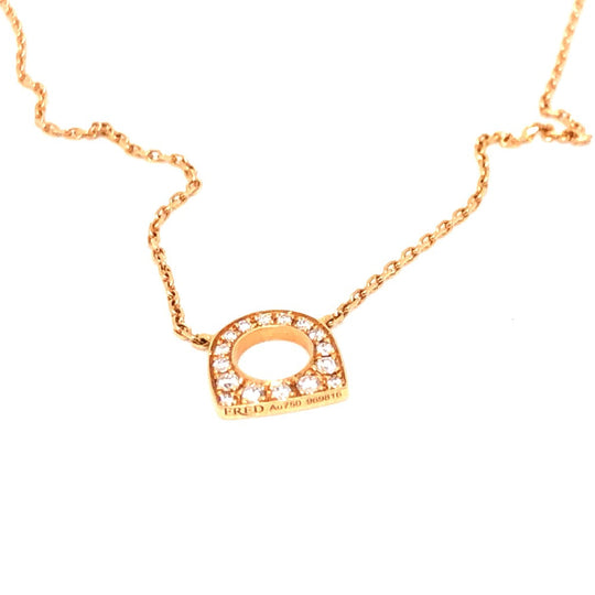 FRED Necklace 18K Pink Gold gold 18K Pink Gold Success Necklace Women Used Authentic