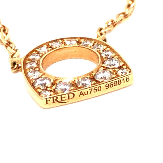 FRED Necklace 18K Pink Gold gold 18K Pink Gold Success Necklace Women Used Authentic