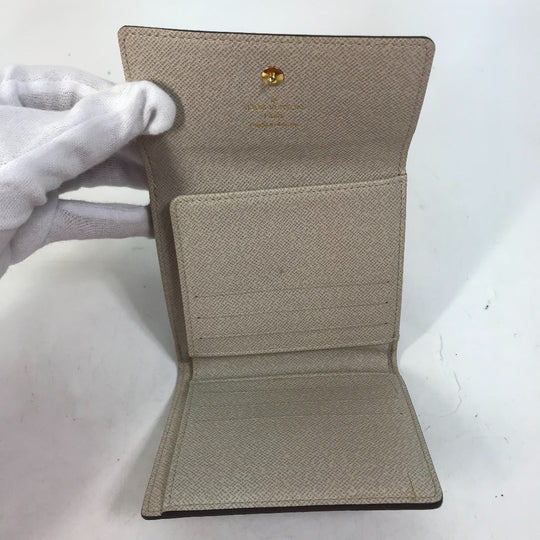 LOUIS VUITTON Trifold wallet M95396 Monogram canvas Brown Monogram Dantiel Portefeuille Elise Women Used Authentic