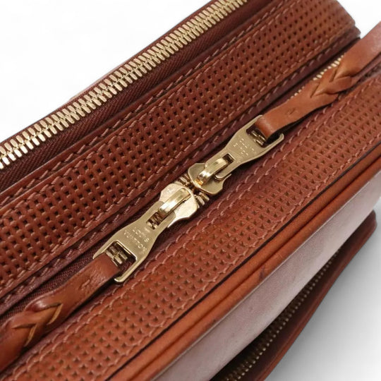 Louis Vuitton Cuir Bequia Trotteur GM Men's Leather Shoulder Bag Brown