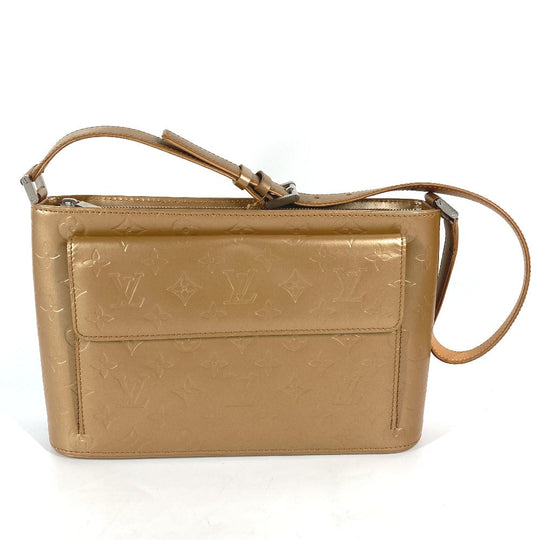 LOUIS VUITTON Shoulder Bag M55127 Monogram mat leather gold Monogram mat Alston Women Used Authentic