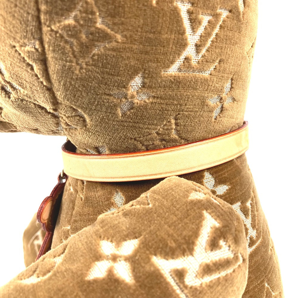 LOUIS VUITTON Plush Doll GI0739 Velor Brown Monogram 2021 Limited Edition Doudou Teddy Bear Women Used Authentic