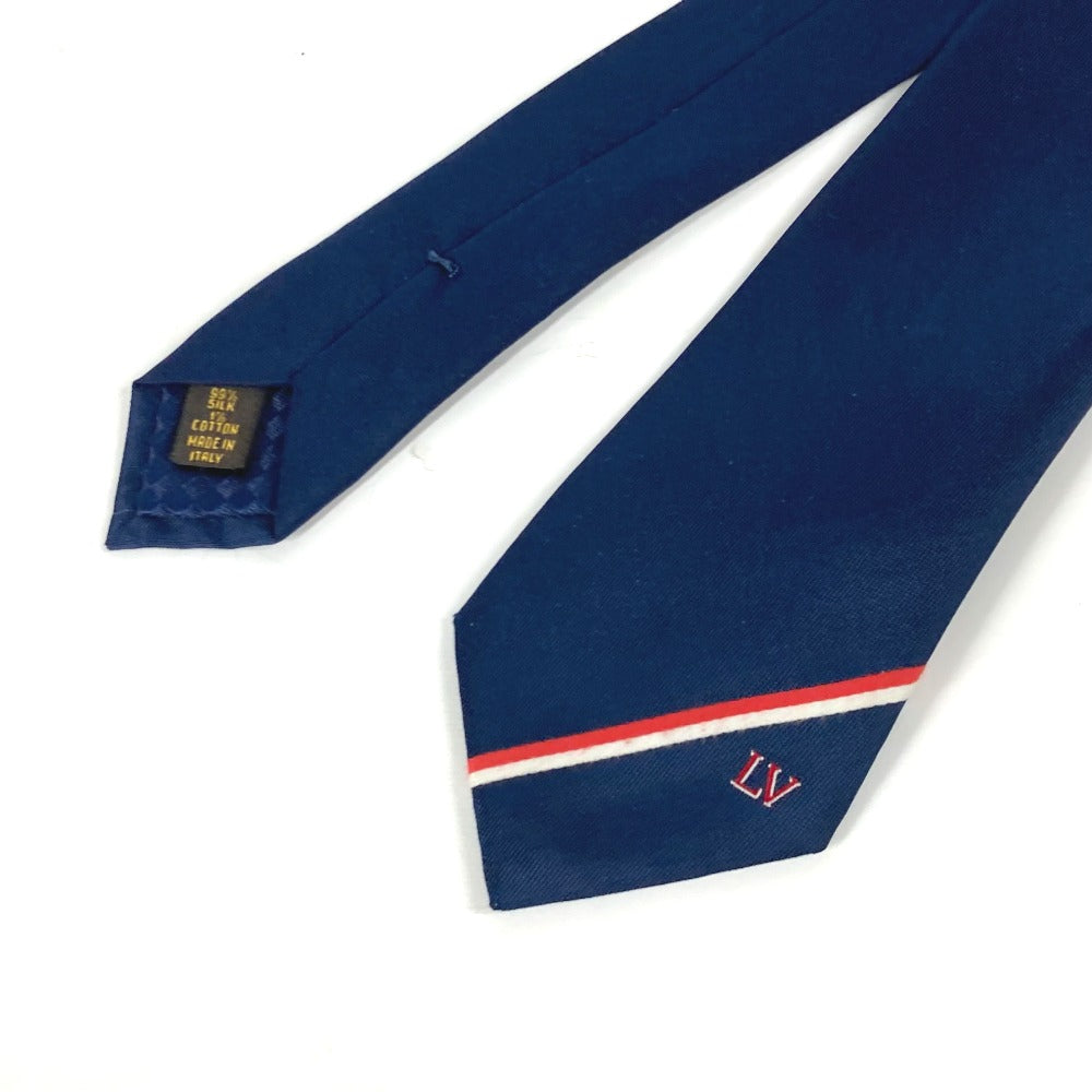 LOUIS VUITTON handkerchief M70220 Silk, Cotton Navy Accessories Pochette LV Ruban mens Used Authentic