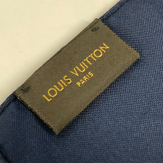 LOUIS VUITTON handkerchief M70220 Silk, Cotton Navy Accessories Pochette LV Ruban mens Used Authentic