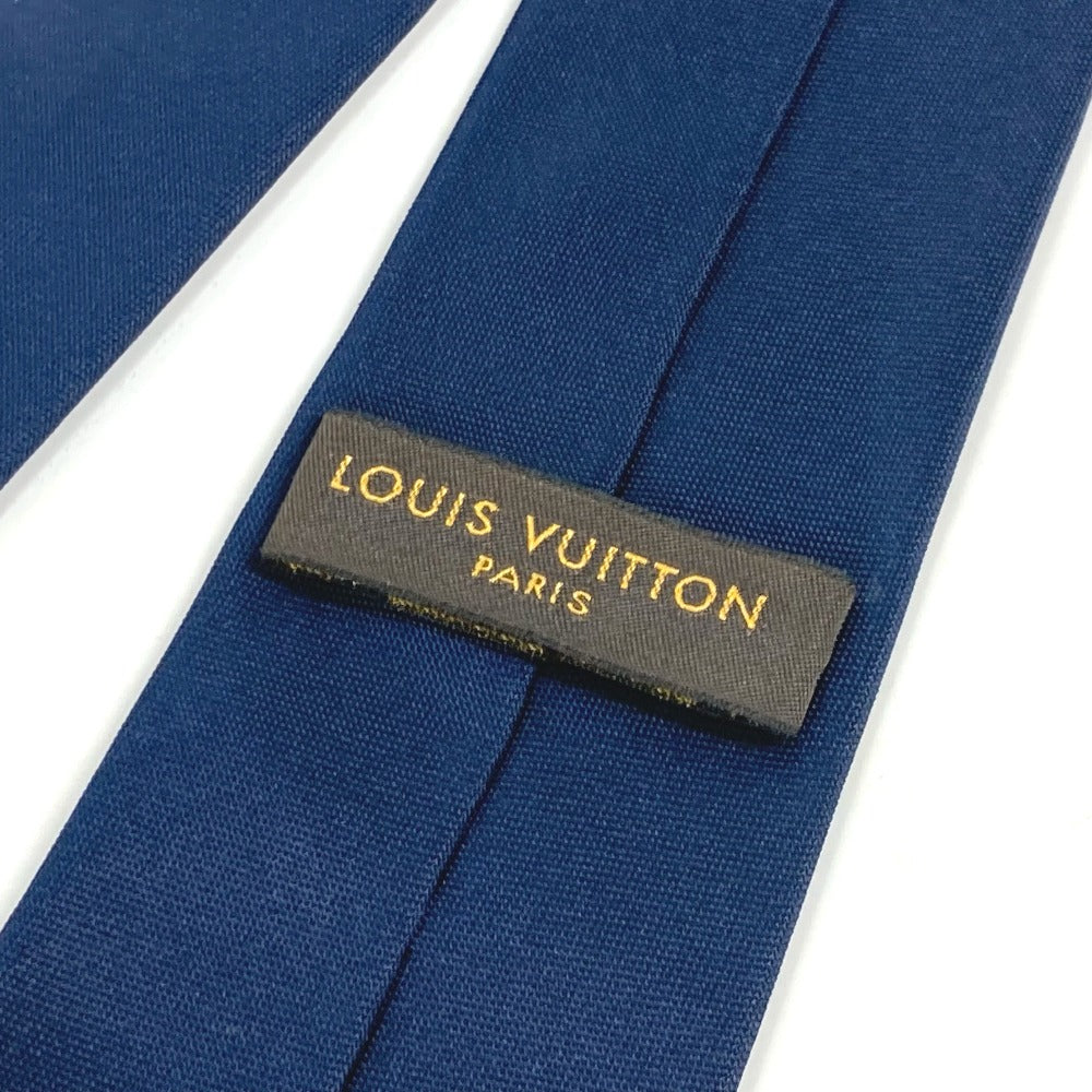 LOUIS VUITTON handkerchief M70220 Silk, Cotton Navy Accessories Pochette LV Ruban mens Used Authentic