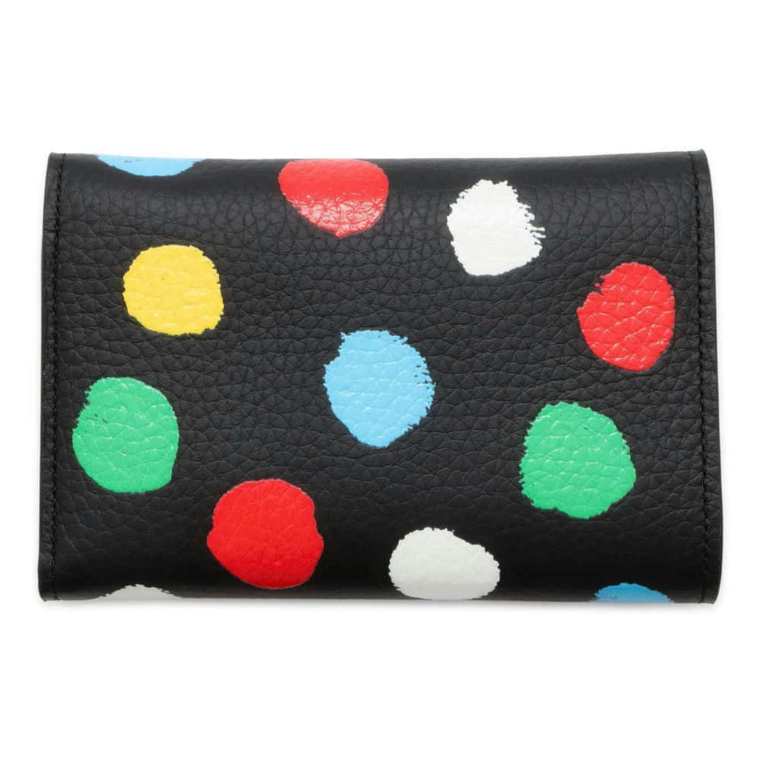 Louis Vuitton LV YK Portefeuille Taurillon Leather Black Multicolor Wallet Preloved