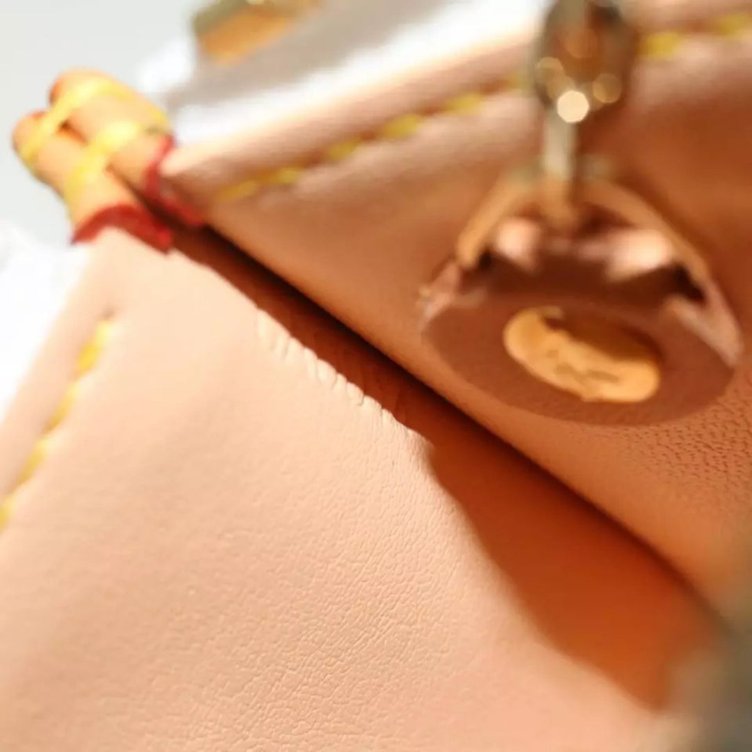 Louis Vuitton Monogram Multicolor Pochette Cles Coin Purse White Chain Wallet