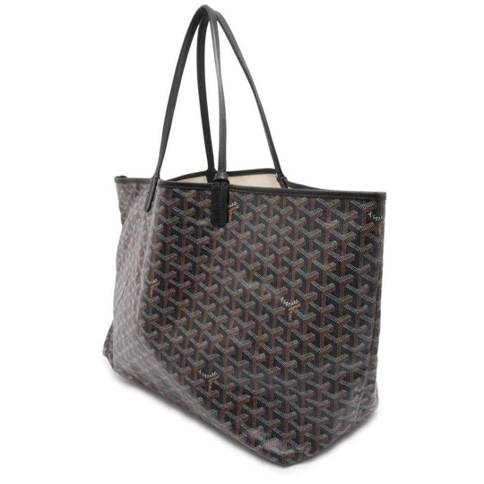 GOYARD Saint Louis PVC Leather Black Handbag Preloved