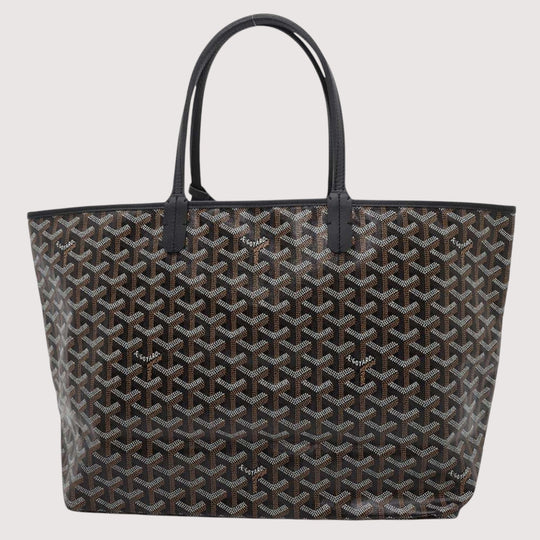 GOYARD Saint Louis PVC Leather Black Tote Preloved