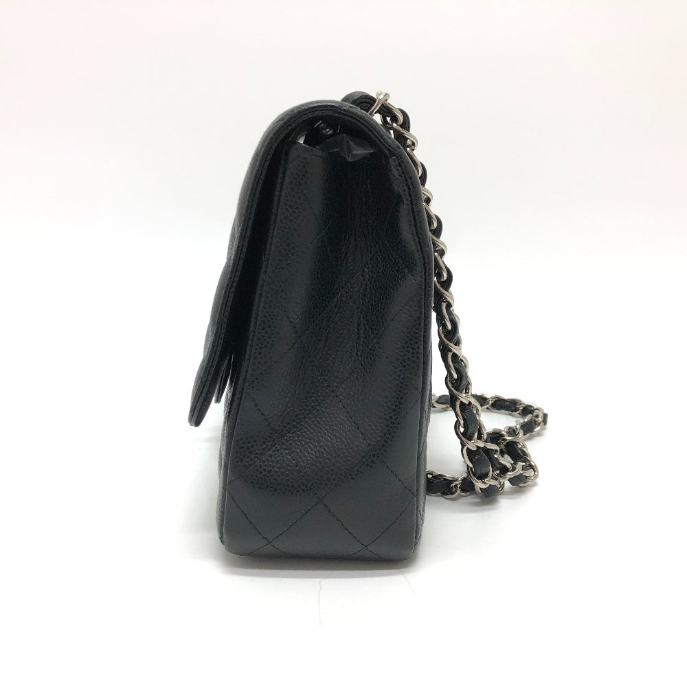CHANEL Shoulder Bag A28600 Caviar skin black Matrasse 30 Women Used Authentic