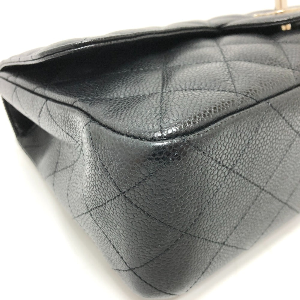 CHANEL Shoulder Bag A28600 Caviar skin black Matrasse 30 Women Used Authentic