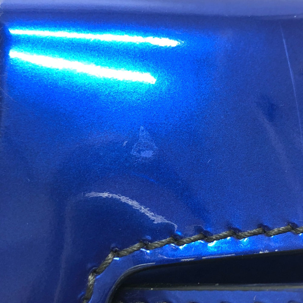 Dior Shoulder Bag Enamel / leather gunmetal blue Jadior