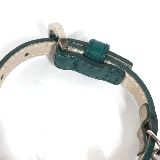 BVLGARI bracelet leather green Bvlgari Bvlgari logo 5 Icon Charms