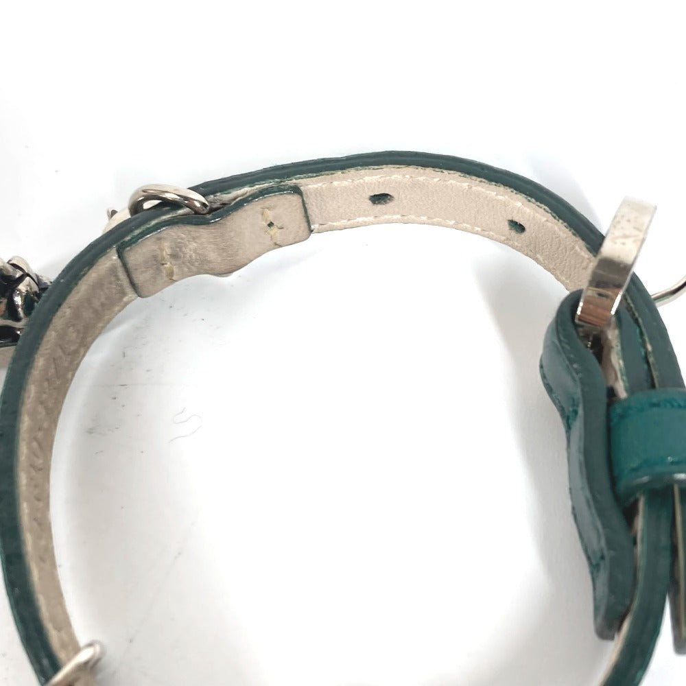 BVLGARI bracelet leather green Bvlgari Bvlgari logo 5 Icon Charms