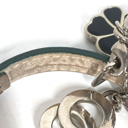 BVLGARI bracelet leather green Bvlgari Bvlgari logo 5 Icon Charms