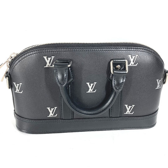 LOUIS VUITTON Handbag M24529 Calf leather black Alma EW Women Used Authentic