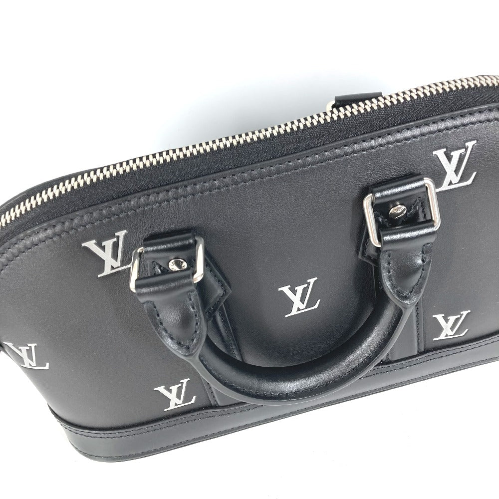 LOUIS VUITTON Handbag M24529 Calf leather black Alma EW Women Used Authentic