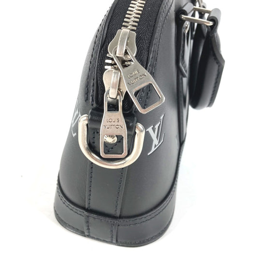 LOUIS VUITTON Handbag M24529 Calf leather black Alma EW Women Used Authentic