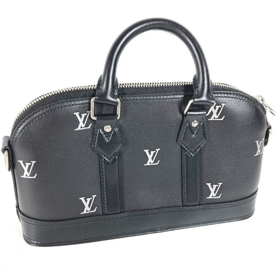 LOUIS VUITTON Handbag M24529 Calf leather black Alma EW Women Used Authentic