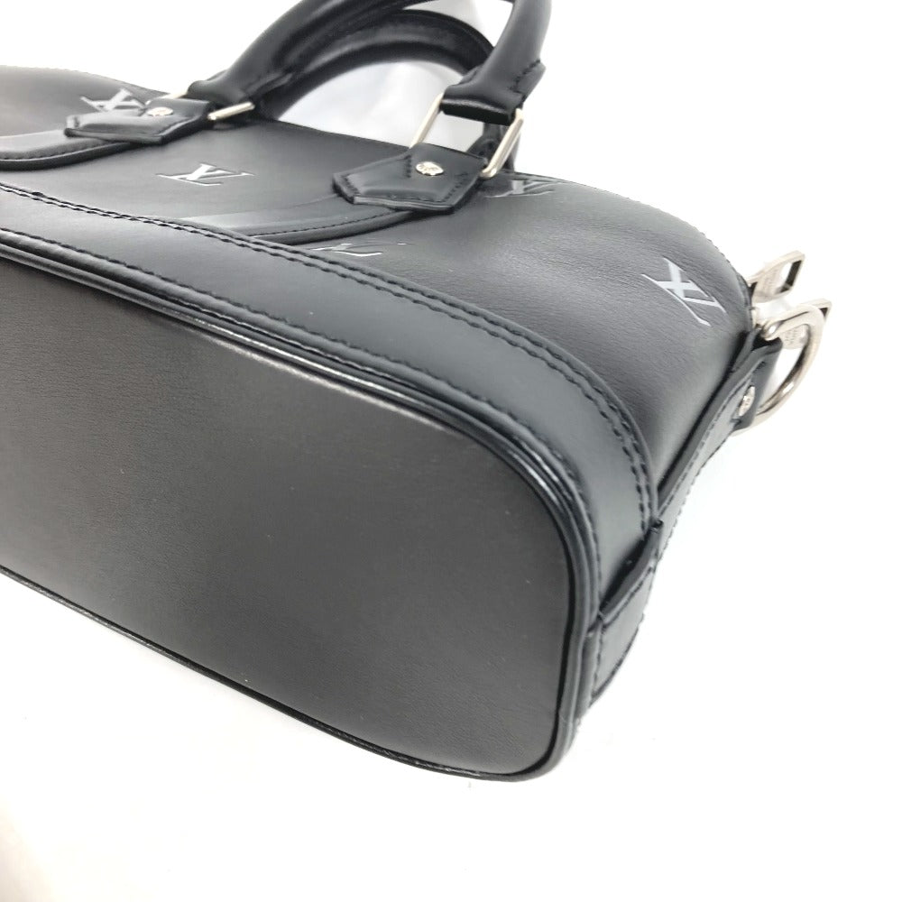 LOUIS VUITTON Handbag M24529 Calf leather black Alma EW Women Used Authentic