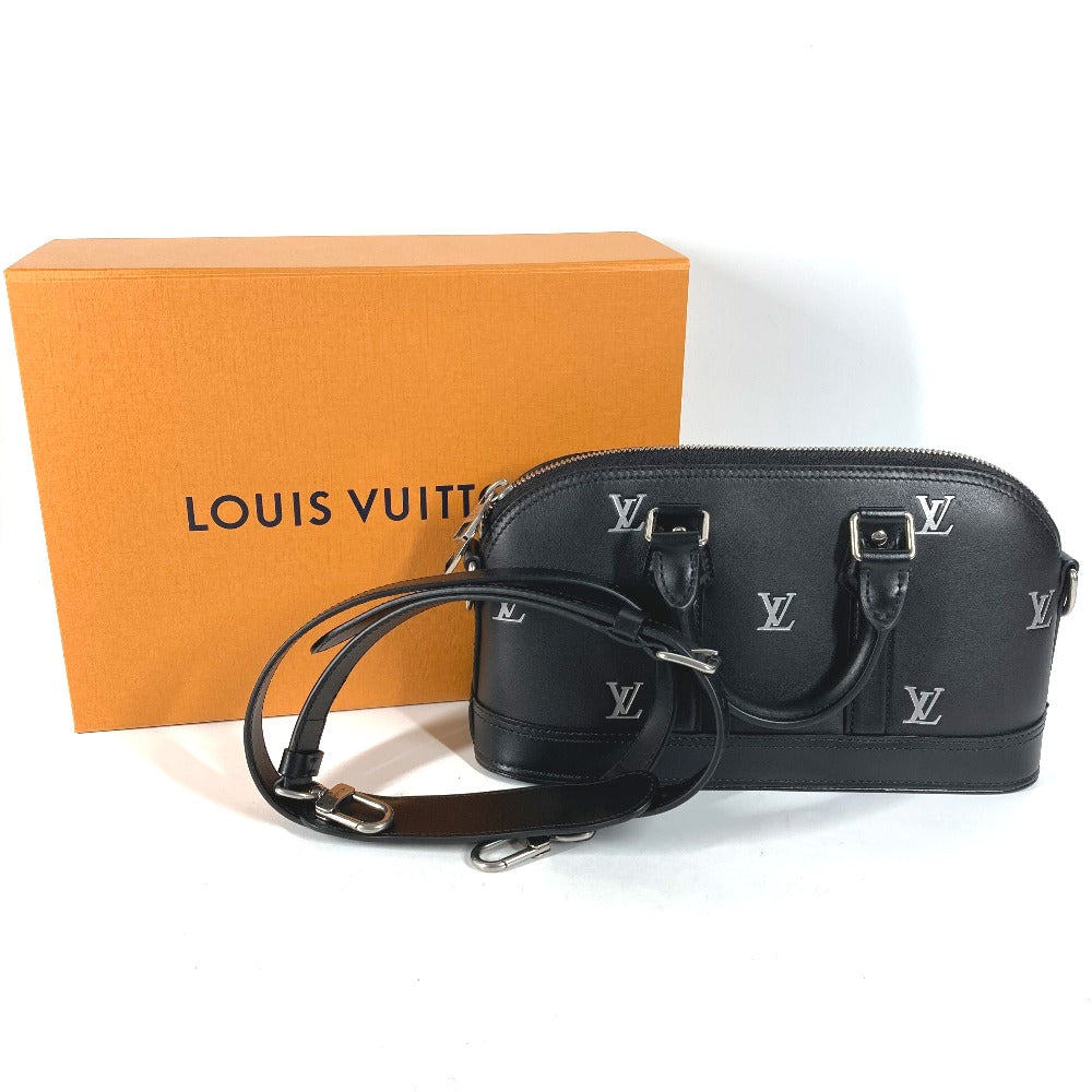 LOUIS VUITTON Handbag M24529 Calf leather black Alma EW Women Used Authentic