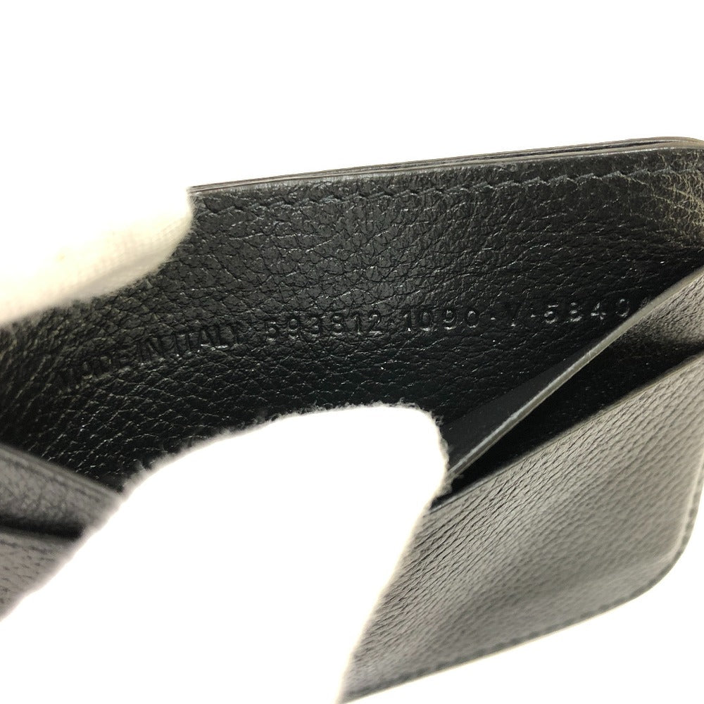 BALENCIAGA Card Case 593812 leather black logo