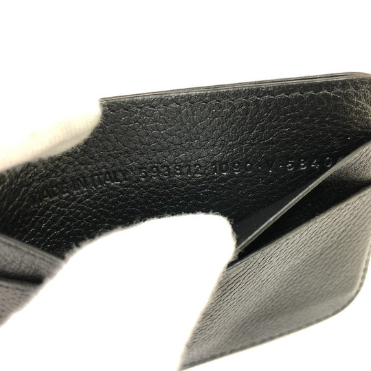 BALENCIAGA Card Case 593812 leather black logo