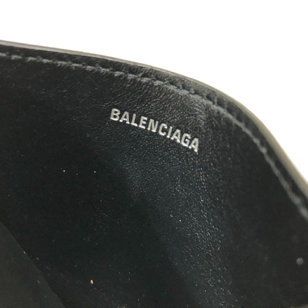 BALENCIAGA Card Case 593812 leather black logo