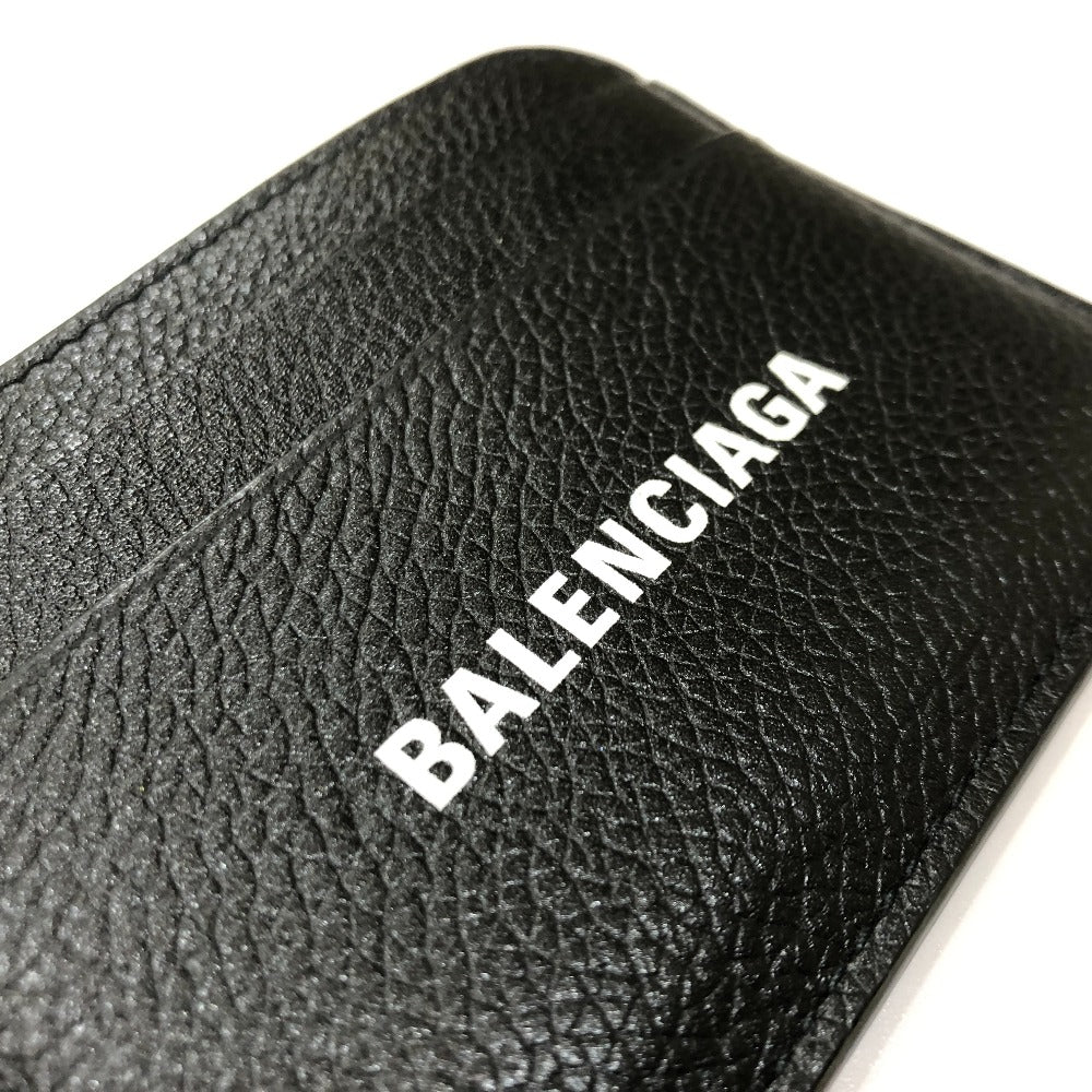 BALENCIAGA Card Case 593812 leather black logo