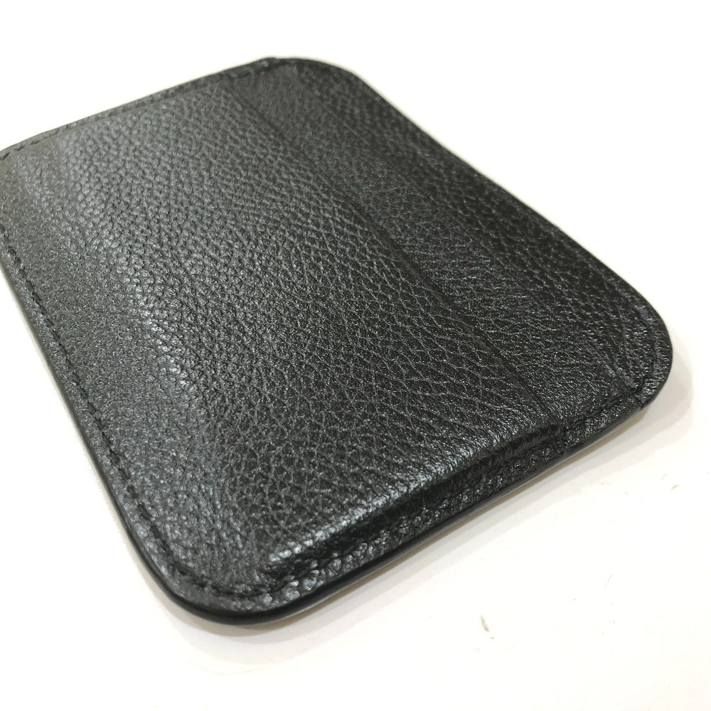 BALENCIAGA Card Case 593812 leather black logo