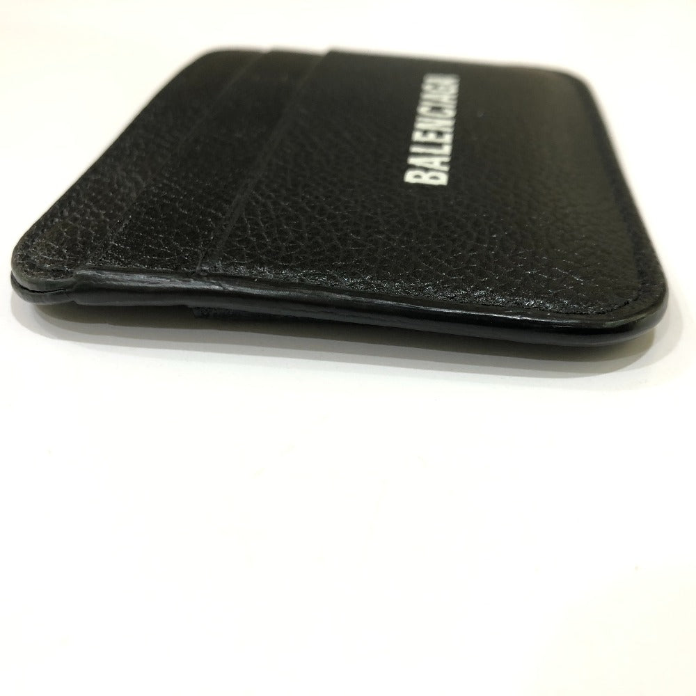 BALENCIAGA Card Case 593812 leather black logo