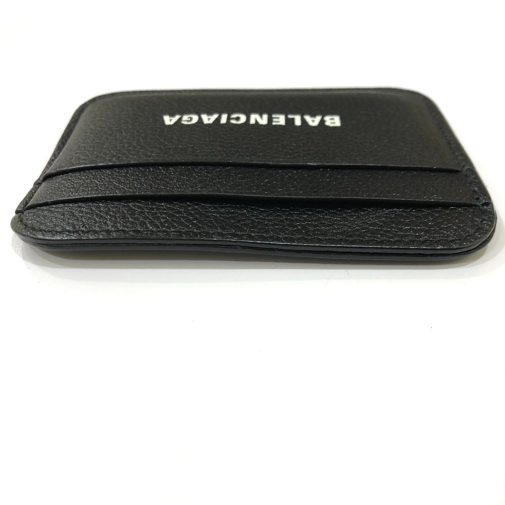 BALENCIAGA Card Case 593812 leather black logo