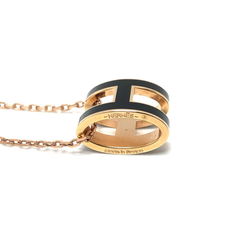 HERMES Necklace metal black Pop ash