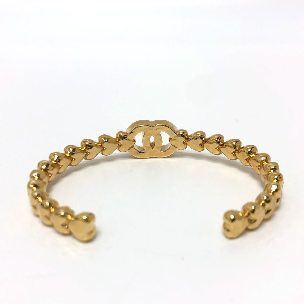 CHANEL Bangle B23P metal gold COCO Mark rhinestone Women S Used Authentic