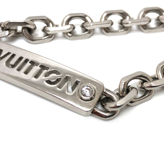 LOUIS VUITTON bracelet M0994M metal Silver LV ID M