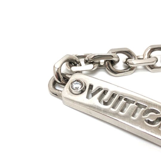 LOUIS VUITTON bracelet M0994M metal Silver LV ID M