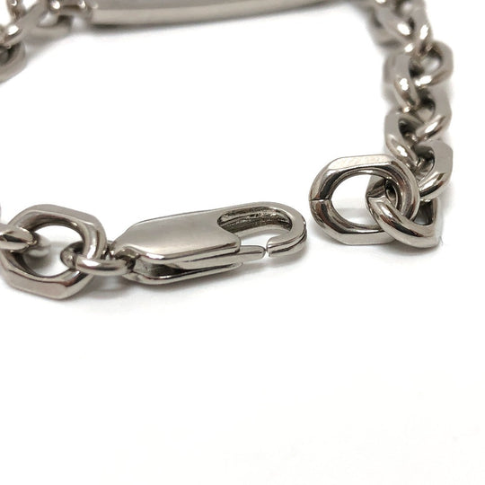 LOUIS VUITTON bracelet M0994M metal Silver LV ID M