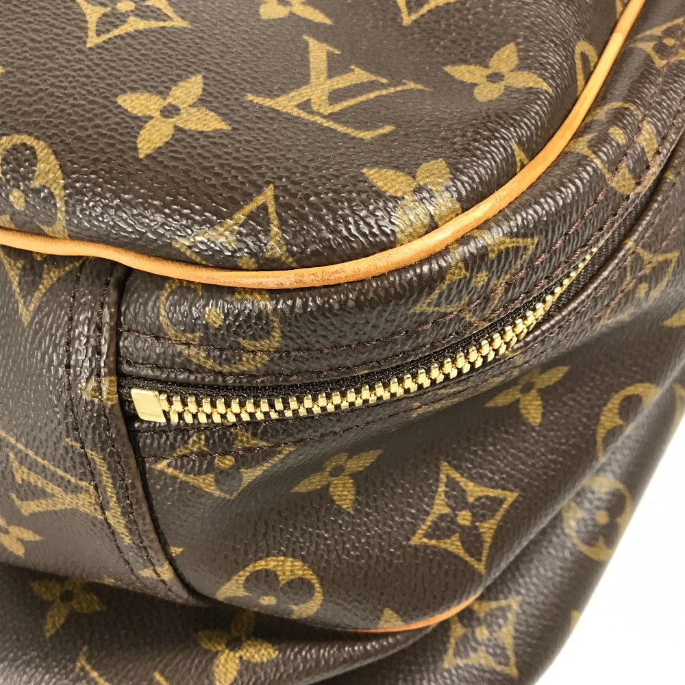 LOUIS VUITTON Boston Duffel bag M41399 Monogram canvas Brown Monogram Alize 24 Van Quatre mens Used Authentic