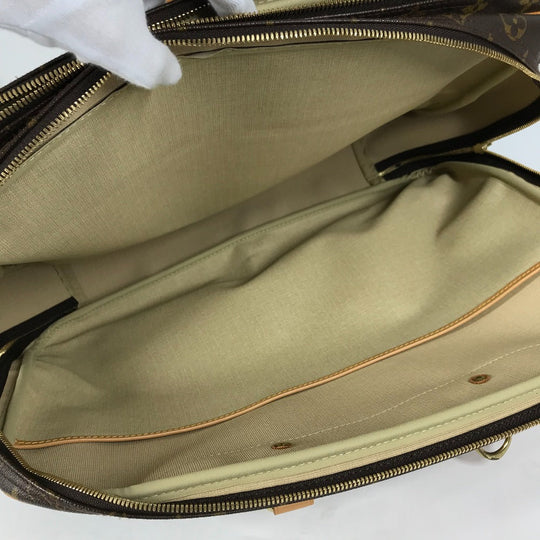 LOUIS VUITTON Boston Duffel bag M41399 Monogram canvas Brown Monogram Alize 24 Van Quatre mens Used Authentic