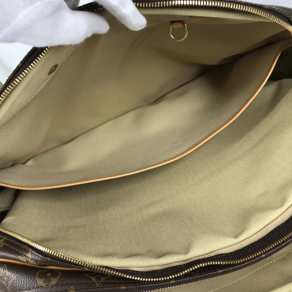 LOUIS VUITTON Boston Duffel bag M41399 Monogram canvas Brown Monogram Alize 24 Van Quatre mens Used Authentic