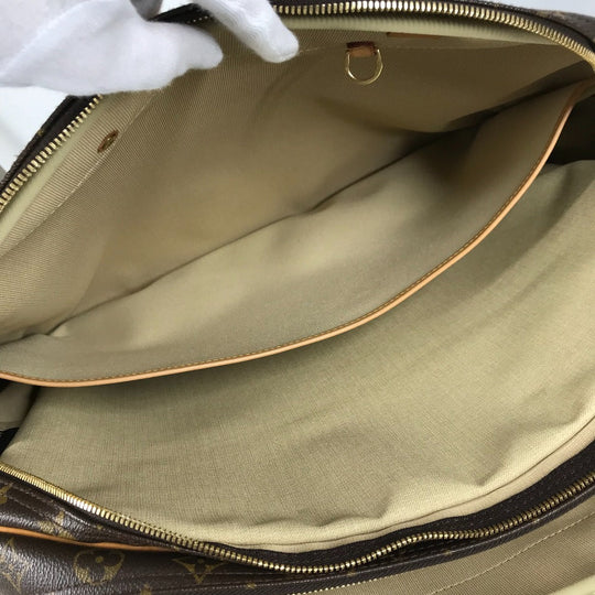 LOUIS VUITTON Boston Duffel bag M41399 Monogram canvas Brown Monogram Alize 24 Van Quatre mens Used Authentic
