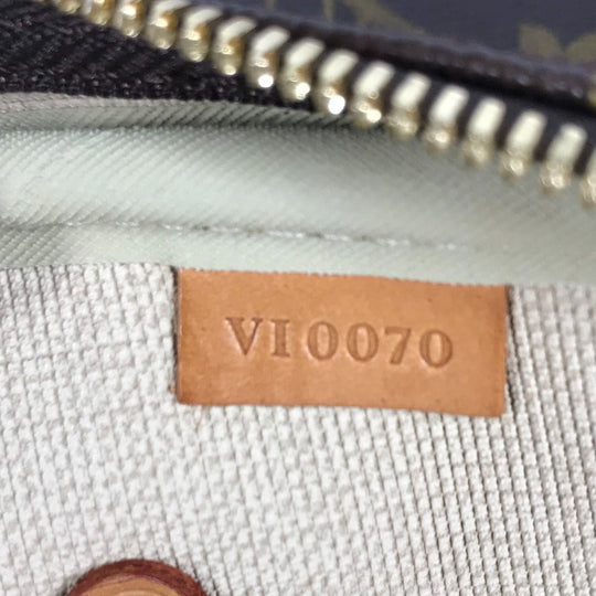 LOUIS VUITTON Boston Duffel bag M41399 Monogram canvas Brown Monogram Alize 24 Van Quatre mens Used Authentic