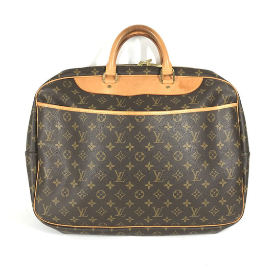 LOUIS VUITTON Boston Duffel bag M41399 Monogram canvas Brown Monogram Alize 24 Van Quatre mens Used Authentic