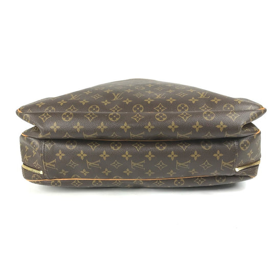 LOUIS VUITTON Boston Duffel bag M41399 Monogram canvas Brown Monogram Alize 24 Van Quatre mens Used Authentic