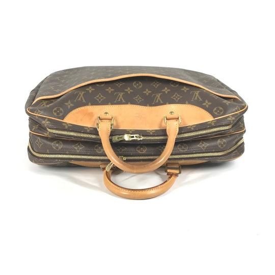 LOUIS VUITTON Boston Duffel bag M41399 Monogram canvas Brown Monogram Alize 24 Van Quatre mens Used Authentic