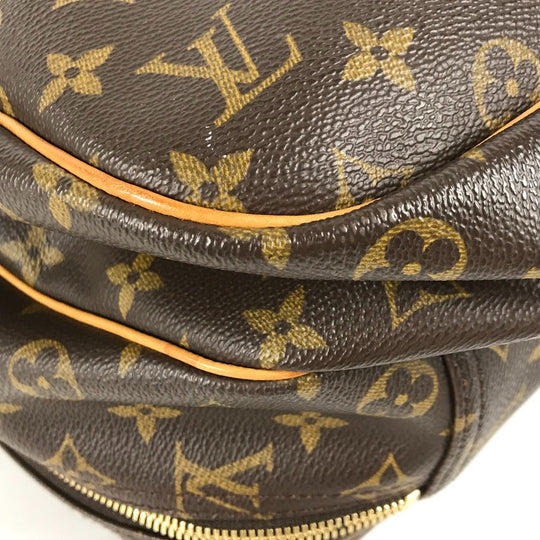 LOUIS VUITTON Boston Duffel bag M41399 Monogram canvas Brown Monogram Alize 24 Van Quatre mens Used Authentic