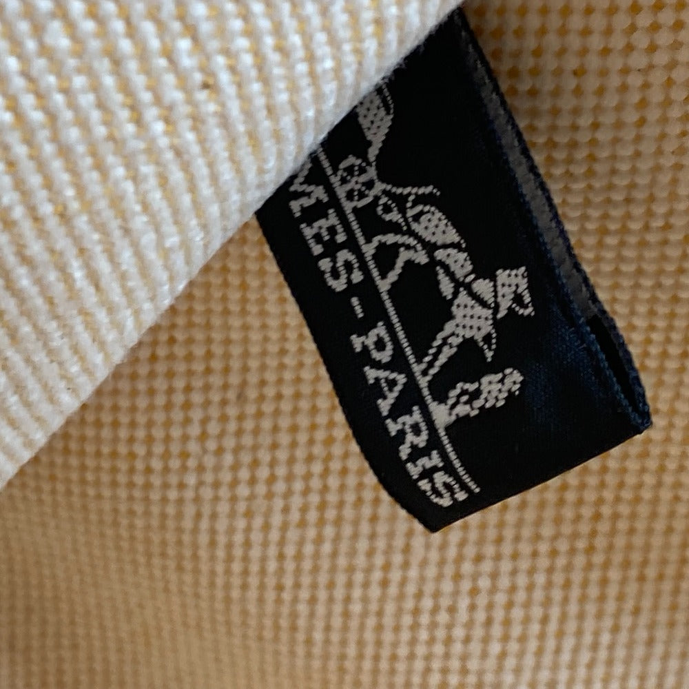 HERMES Shoulder Bag canvas yellow Bora Bora GM