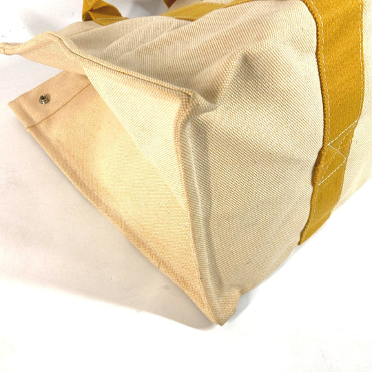 HERMES Shoulder Bag canvas yellow Bora Bora GM